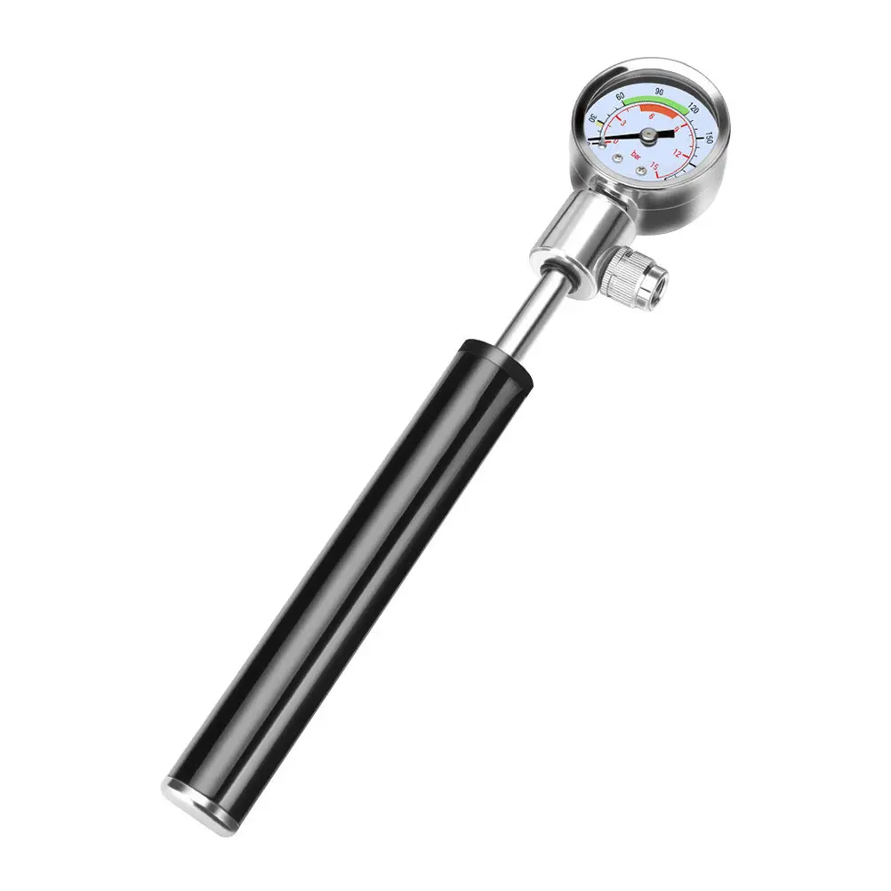 

Bike Pump Portable High Pressure Inflation Mini Frame to Floor Pump Ergonomic Handle Easy Engage Valve Air Supply