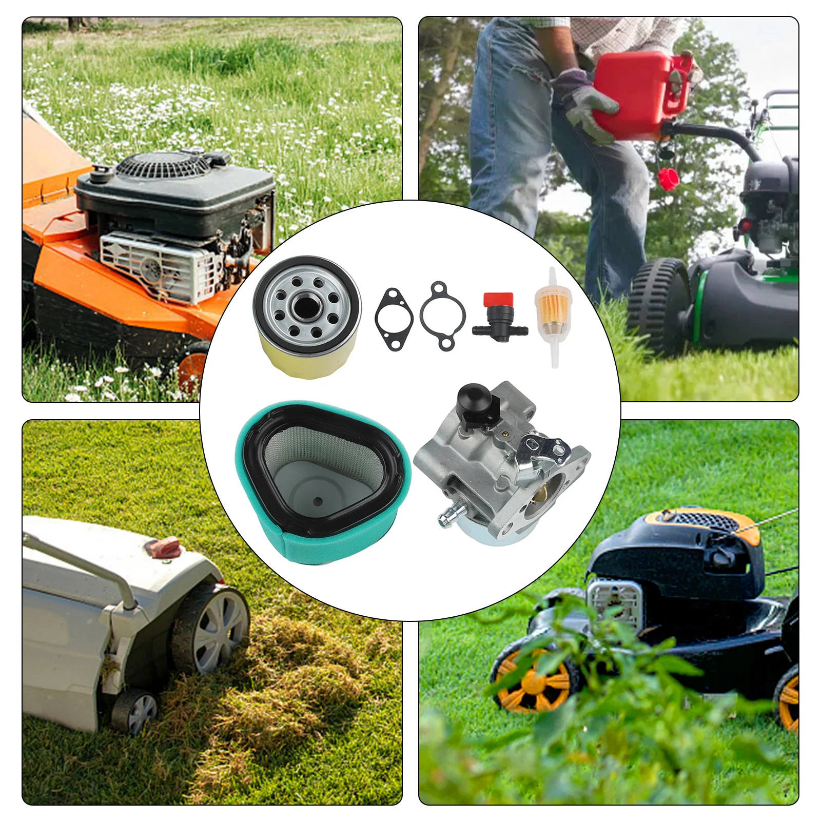 15 PS Motor 13 PS Rasenmäher DIY-Installation Konsistente Motorleistung Optimale Leistung für Rasenmäher wie abgebildet