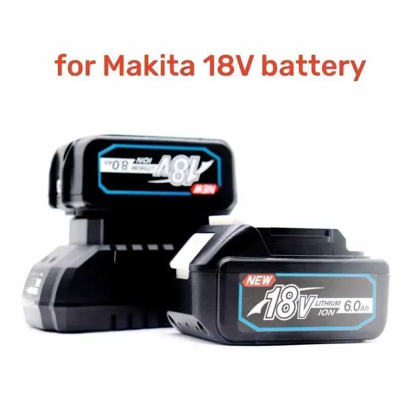 Original BL1830 18V 6000MAhแบตเตอรี่และเครื่องชาร์จสําหรับMakita 18Vแบตเตอรี่ทดแทนBL1840 BL1850 BL1860 BLเครื่องมือ