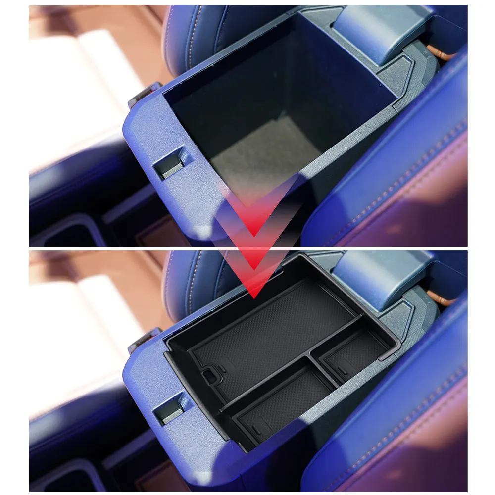 Center Console Tray For 2022 2023 2024 Ford Maverick Accessories XL XLT Lariat Pickup Truck Organizer Armrest Box Coin Container