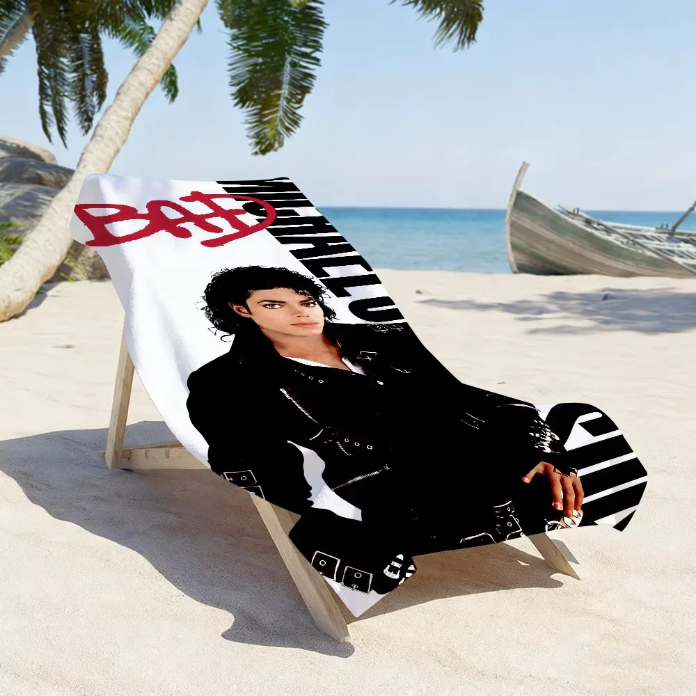 Classic Singer M-Michael J-Jackson Beach Towel, Soft Quick Dry Absorbent for Travel Gym Shower Camping Pool Sports Gift