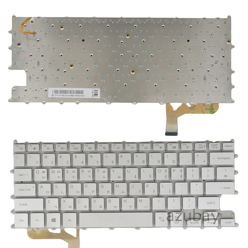 Podświetlana klawiatura do laptopa SAMSUNG NP900X3N, NP930QAA, NT930QAA, NT930QBV CN13BA5904164BBYNF K1D0004, srebrna