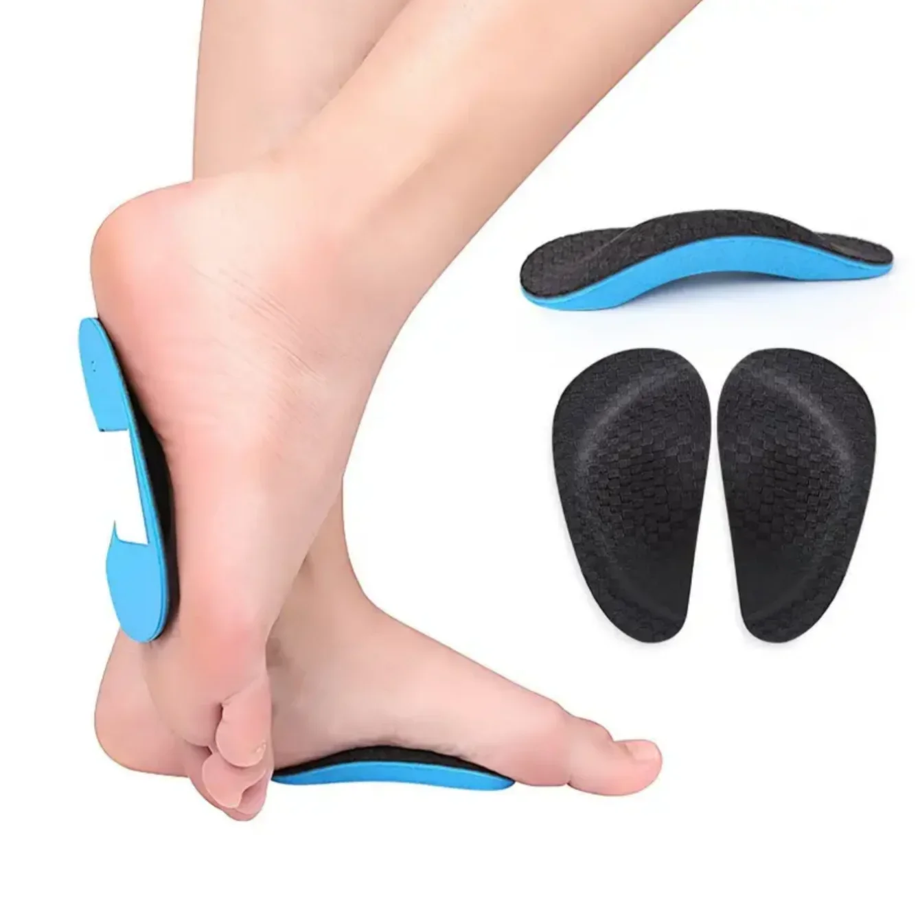 1 Pair Of EVA Arch Support Half Cushions Non Slip Arch Cushion Flat Feet Sports Palm Pad Heart Cushion Shoe Insoles