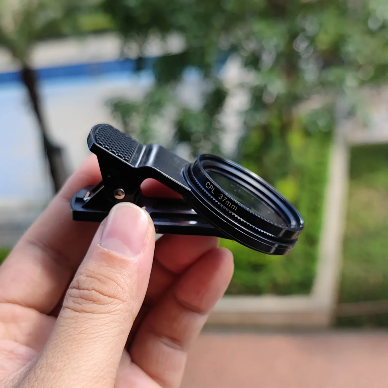 مشبك مستقطب للهاتف المحمول CPL مقاس 37 مم على مرشح مستقطب دائري لإزالة الضوء المستقطب للهاتف