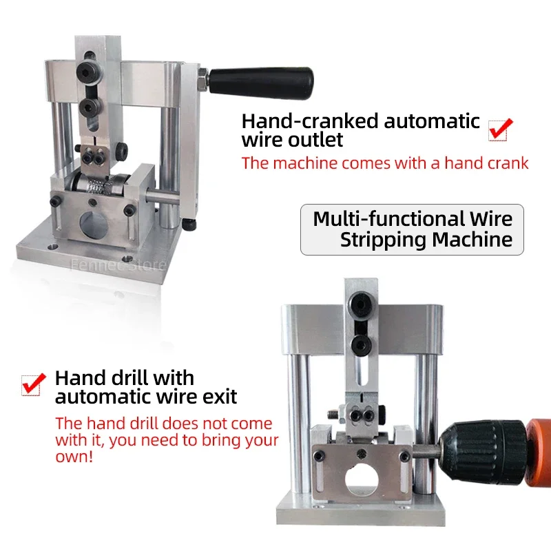 Imagem -02 - Máquina Portátil do Stripper do Fio Descascador do Fio Descascador Manual do Cabo de Broca Ferramenta de Reciclagem de Fio de Sucata Reciclagem de Fio de Cobre