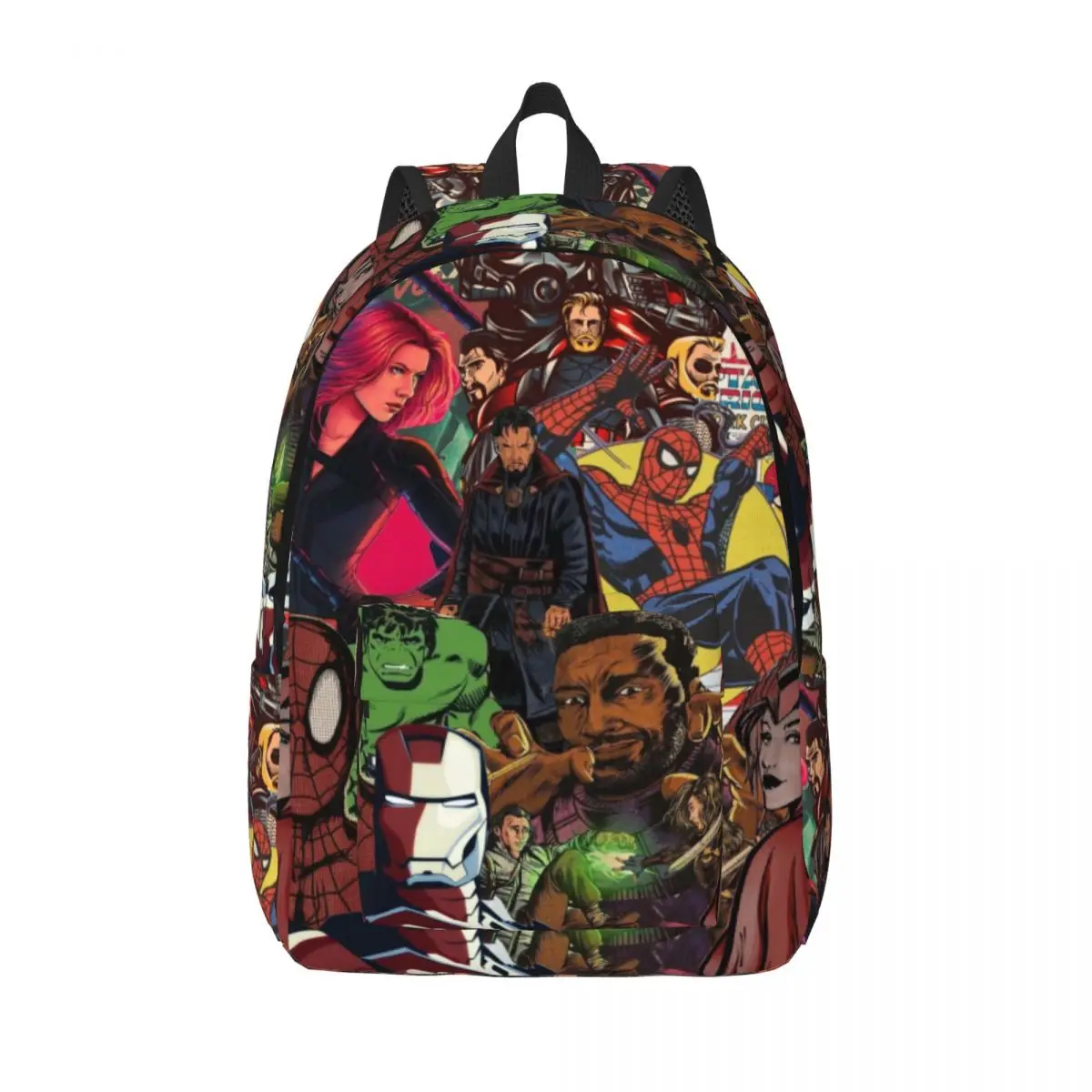 Niestandardowe Natasha Romanoff Natasha Superher Płócienne plecaki Black Widow Kobiety Mężczyźni Podstawowa torba na książki do toreb