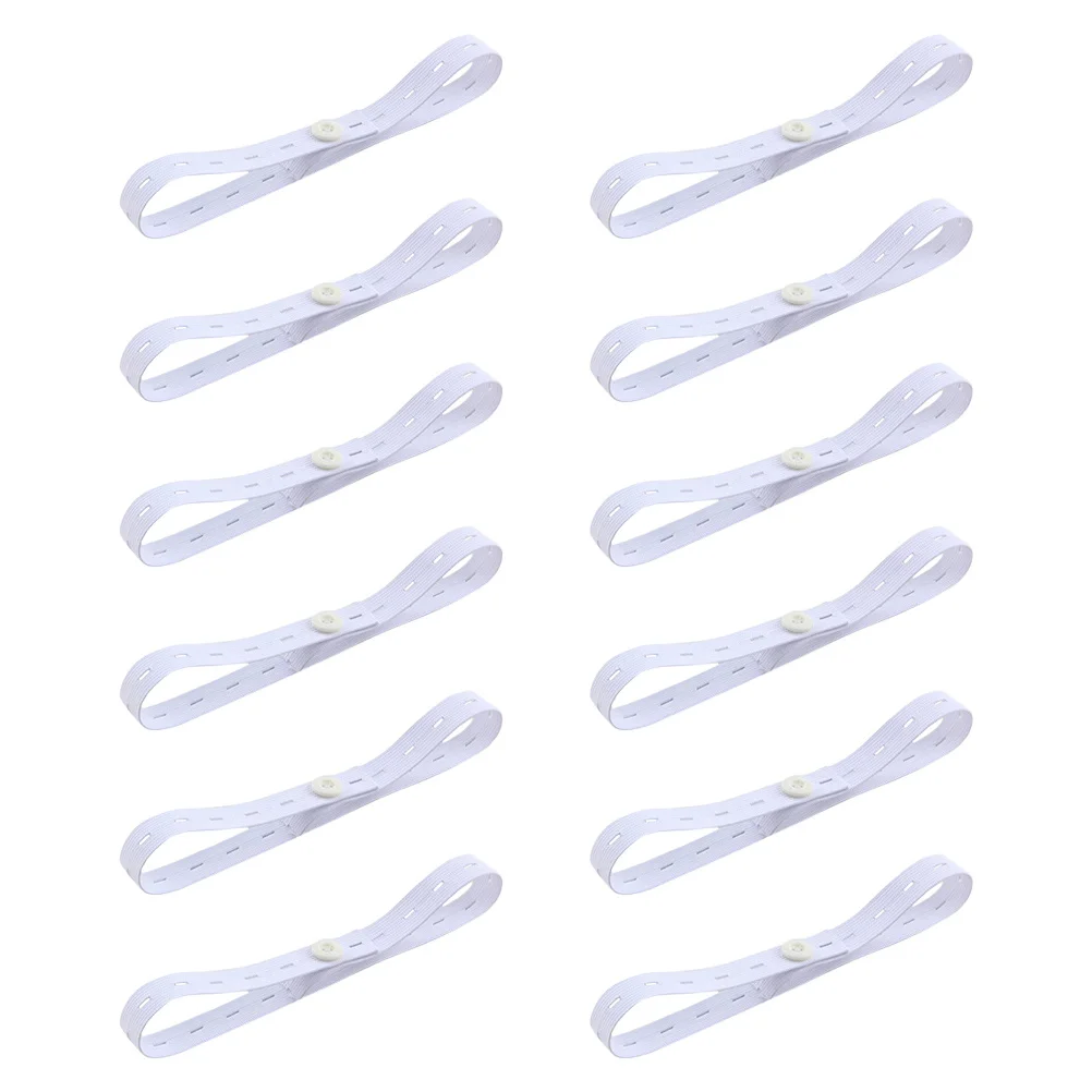 12 قطعة حزام حفاضات الرضع قابل للتعديل تصميم إبزيم عالي المرونة مريح ولا مزيد من الملابس المبللة