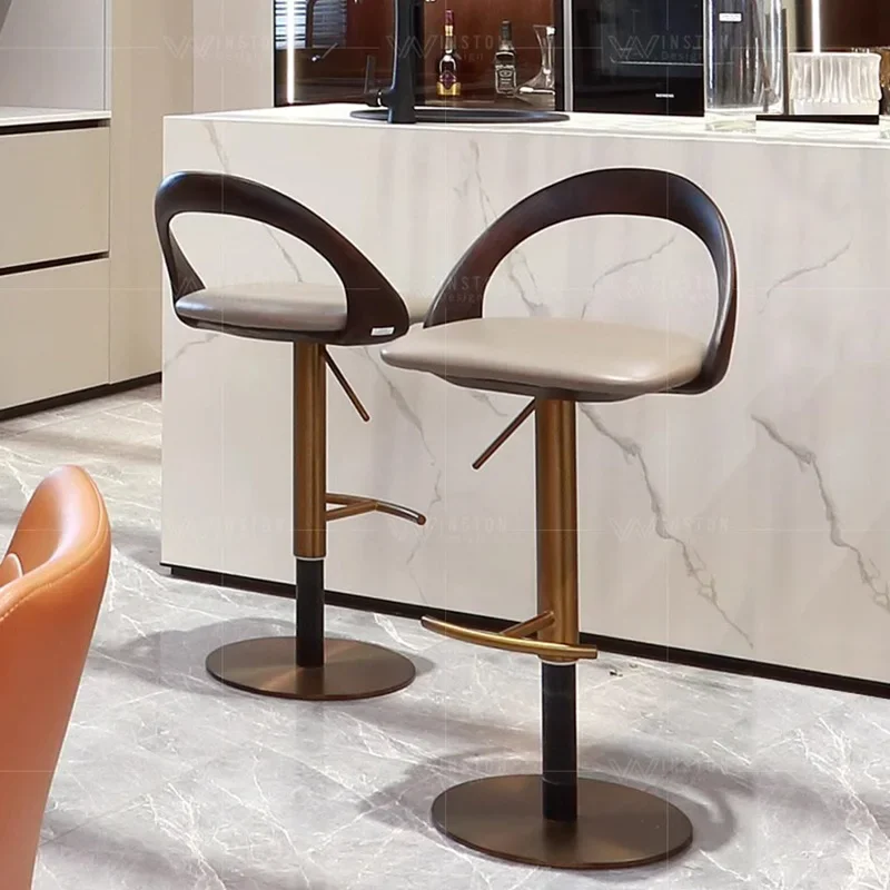 

Luxury Lounge Swivel Bar Chairs Nordic Modern Adjustable Design Bar Stools Reception Desk Krzesla Do Jadalni Cafe Furniture