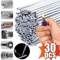 Universal Silver Welding Rods Low Temperature Easy Melt Copper Iron Aluminum Solder Rod Cored Wire Brazing Weld Bars Repair Hole