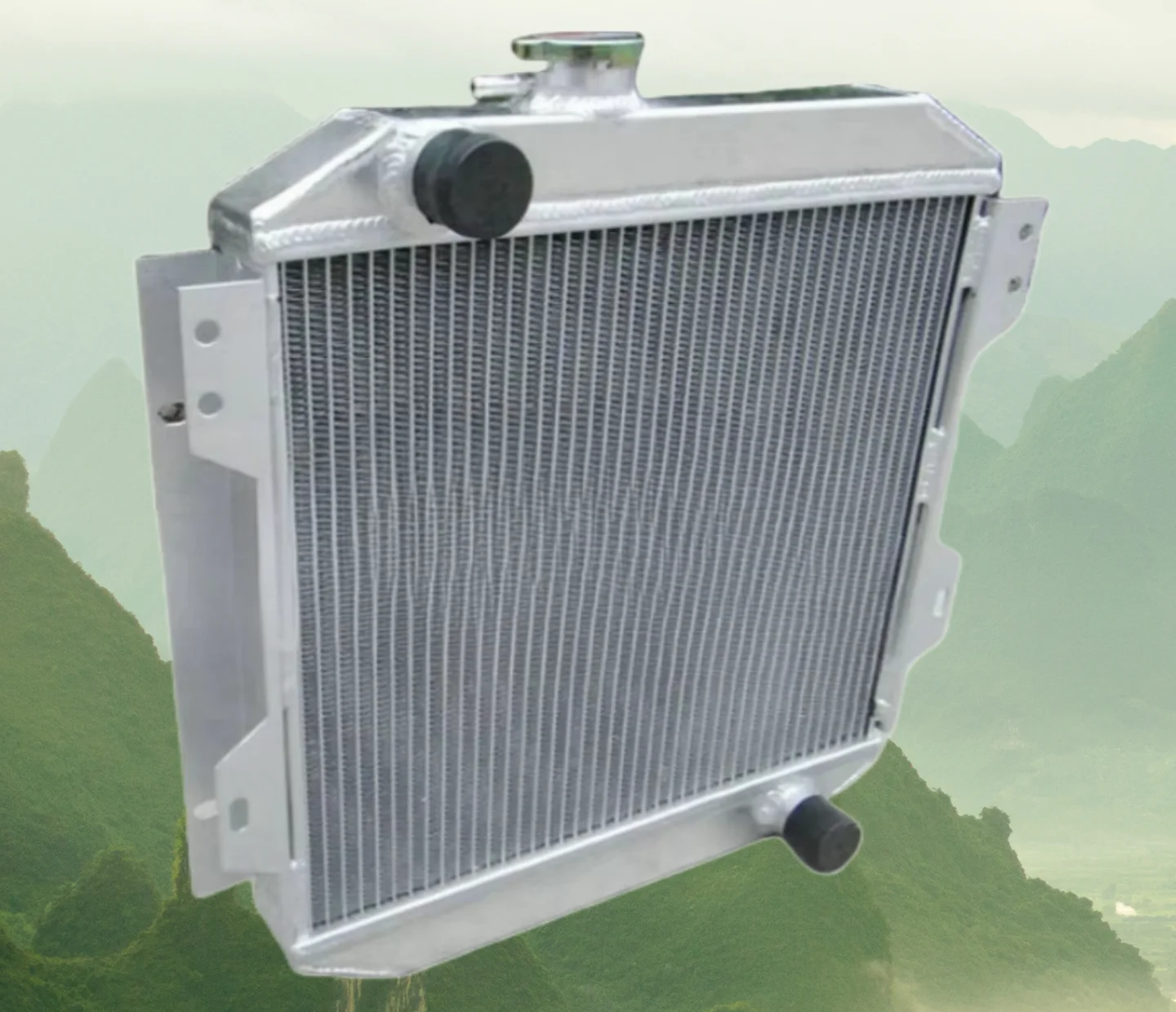 Compatible con Ford Capri Escort MK1/MK2/MK3 1100/1300 1600 GECP 1,3 / 1,6 / 2,0 gasolina Coupe 71135 radiador de aluminio 1974-1988 1975 1976