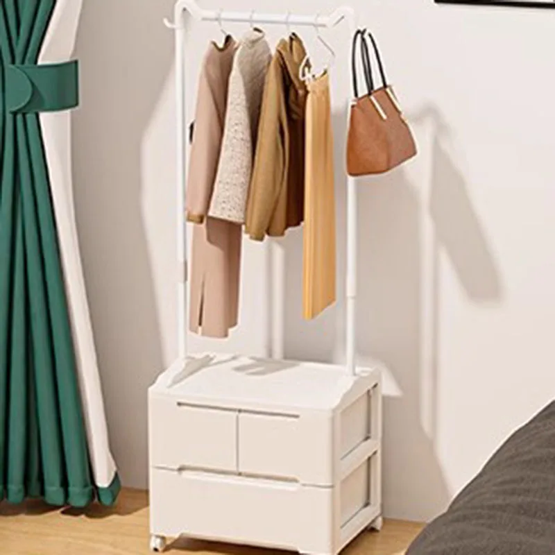 Furniture Living Room Steel Shelf Hanger Clothes Floor Standing Commodes Closet Rack Hangers Iron Rack Para Ropa Luxury Coats image 6