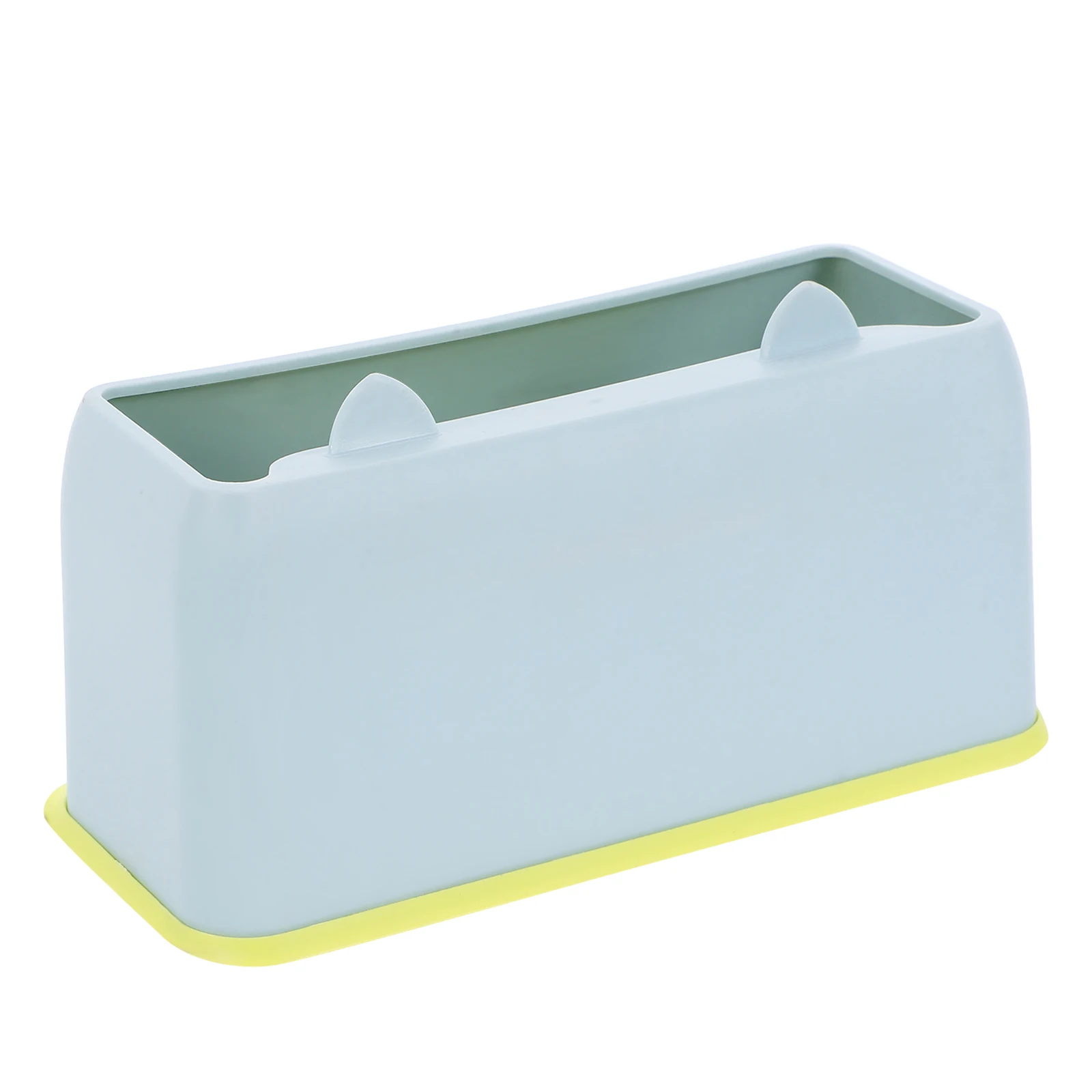 

1pcs 1 Piece Cat-shaped Litter Scoop Holder Durable Blue Plastic Spoon Storage Tray Mini Garbage Bin Corner Boxes for Cats