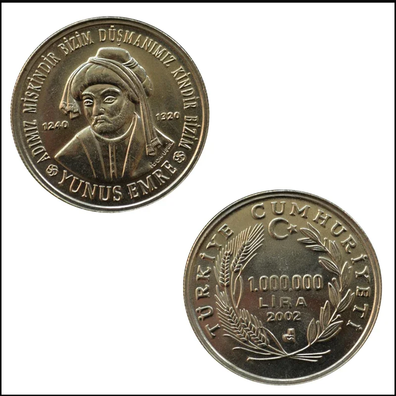 1 Lir – Die außergewöhnliche 1-Million-Lira-Münze aus der Türkei von 2002: Eine seltene Sammlerattraktion im Wert von mehr als nur Metall