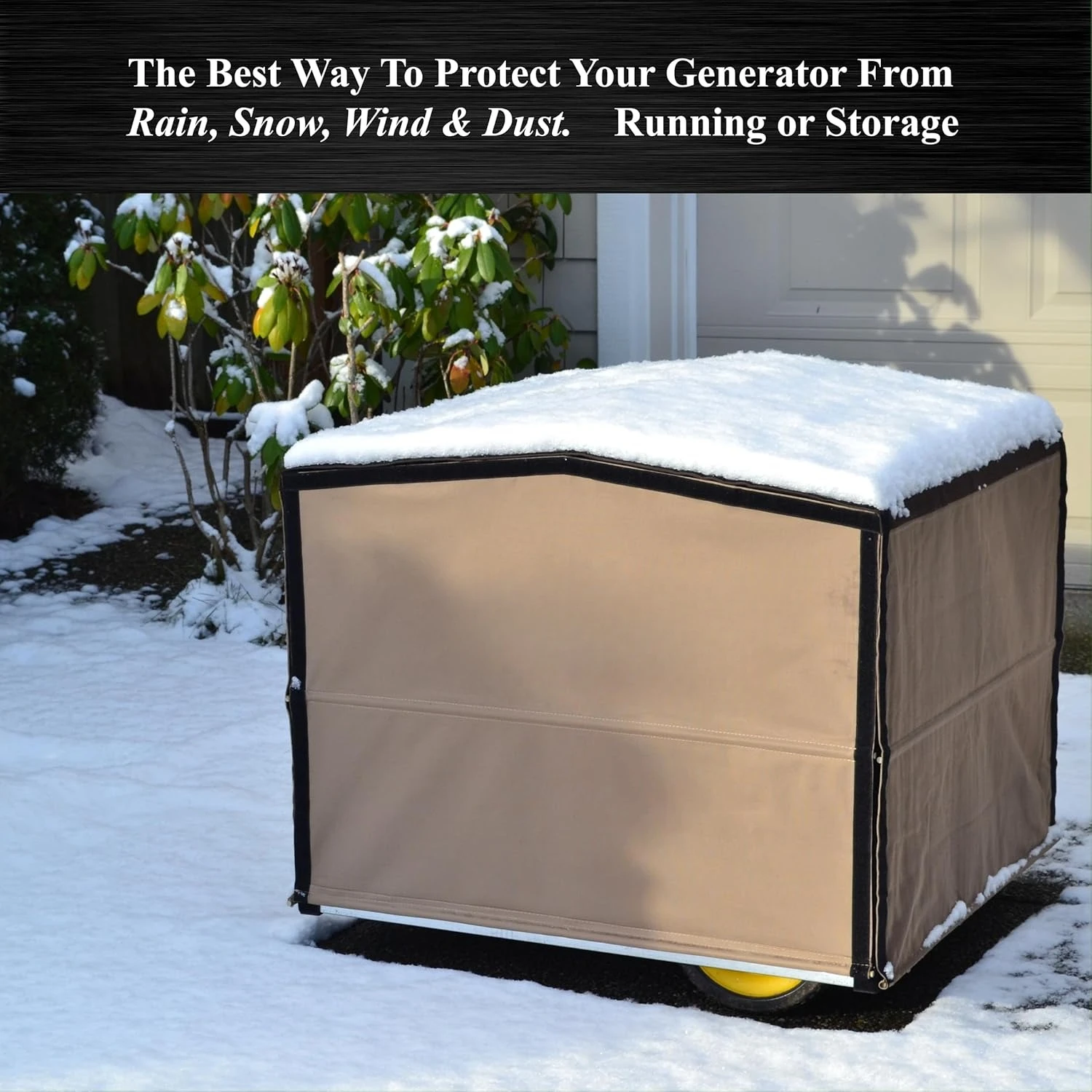 Combining Generator Covers While Running & Generator Covers for Outside Storage into one. A Compact Generator Running Cover·New