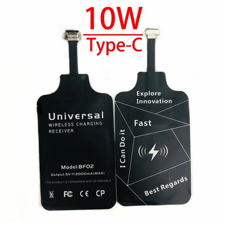 Leather Wireless Charger&External Receiver For Xiaomi Redmi Note 9S 10S 11S 7 8 9 10 11 Pro 9T 10T 5G