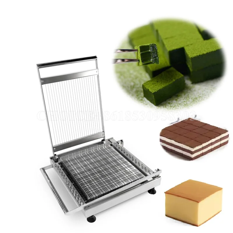 Manual Double Head Chocolate Cutting Machine Chocolate Slicer Cheese Guitar Square Cutting Machine Truffle Chocolate Cutter Tray