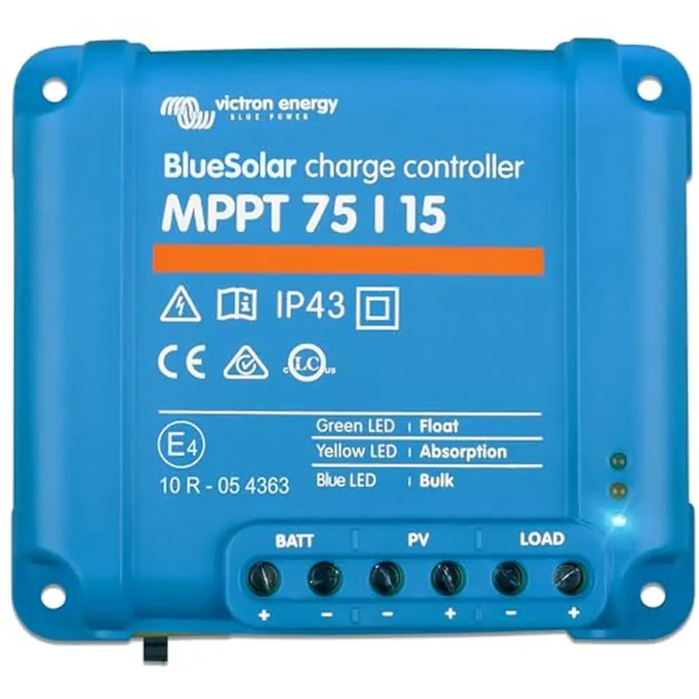 MPPT Solar Charge Controller 75V 15A Intelligent Algorithms Panel Maximize Power Output