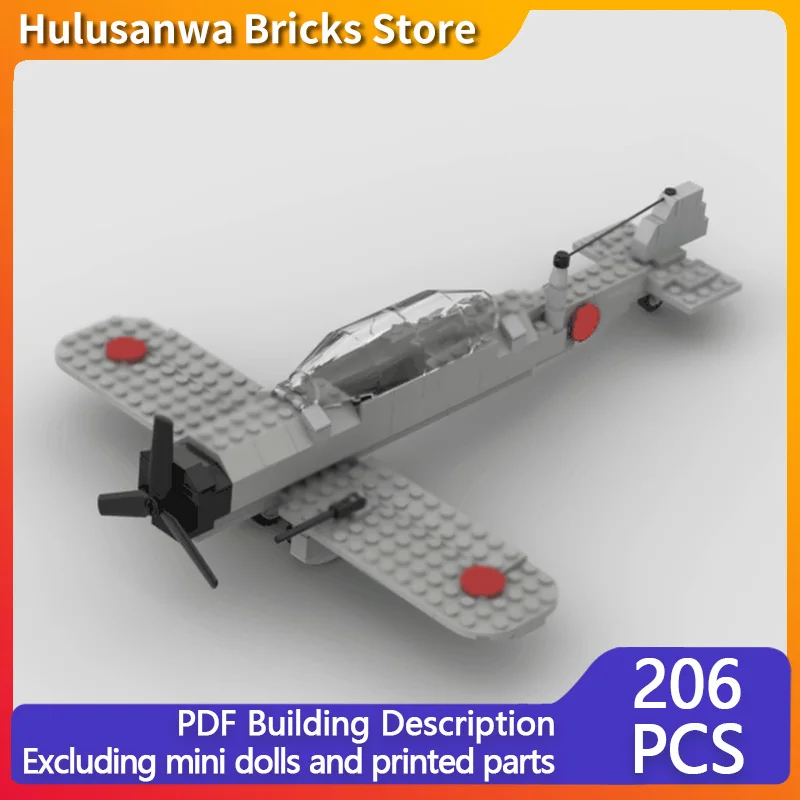 

A6M ZERO WW2 военные истребители модель MOC строительные кирпичи военное оборудование модульная технология подарок праздник сборка детская игрушка