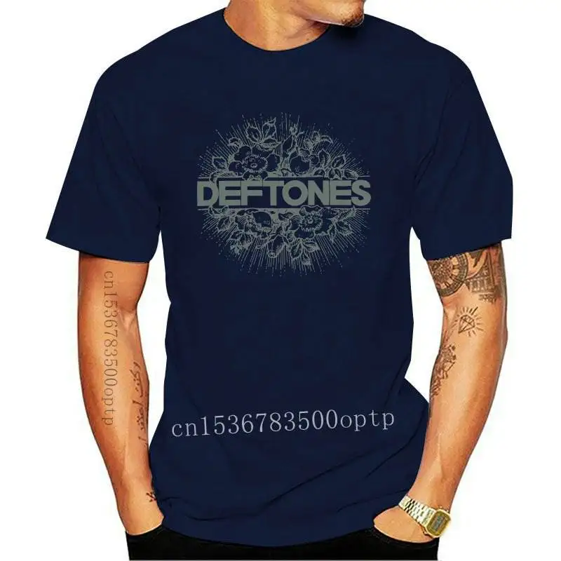 Camiseta negra con imagen de ráfaga Floral de Deftones, camisa oficial, novedad, 2024