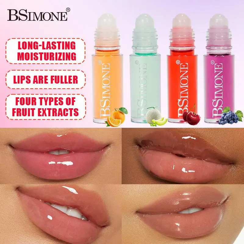 1Pc BSIMONE Makeup Gloss Beauty Lip Oil Tinted Lips Moisturizer Jelly Lipstick Bright Oil Moisturizing Balm Fuller Lip Effect