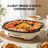 Household Grill BBQ Machine Portable Frying Pan Stove Barbacoa Coreana Parrilla Electrica Para Cocinar