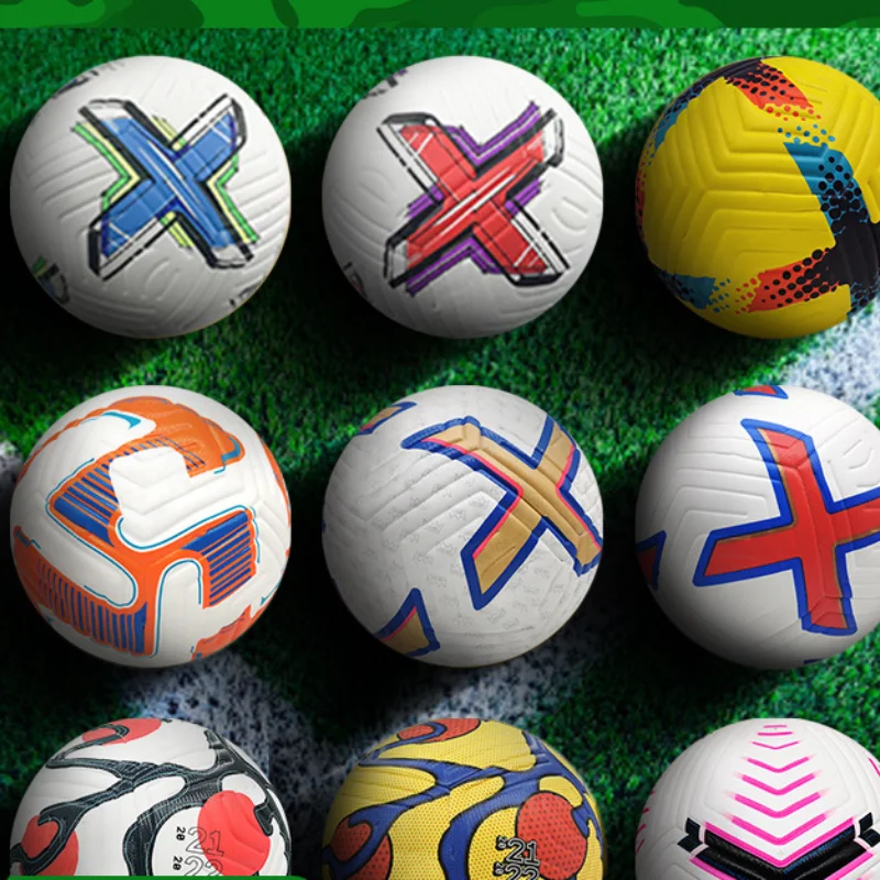 Standard Size 5 Soccer Ball PU Heat Bond Seamless Anti-leakage Football Adults Inoor Outdoor Grassland Training Match Soccer