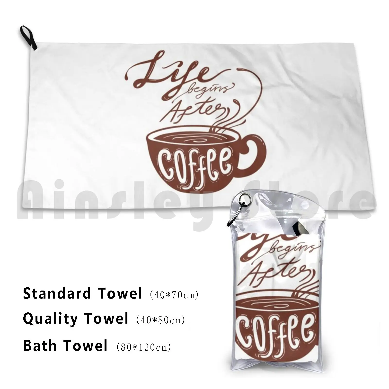 Coffee Love Bath Towel Beach Cushion Exclusive Music Lover Fun Lover Artistic Teenager Funky Unisex Animal