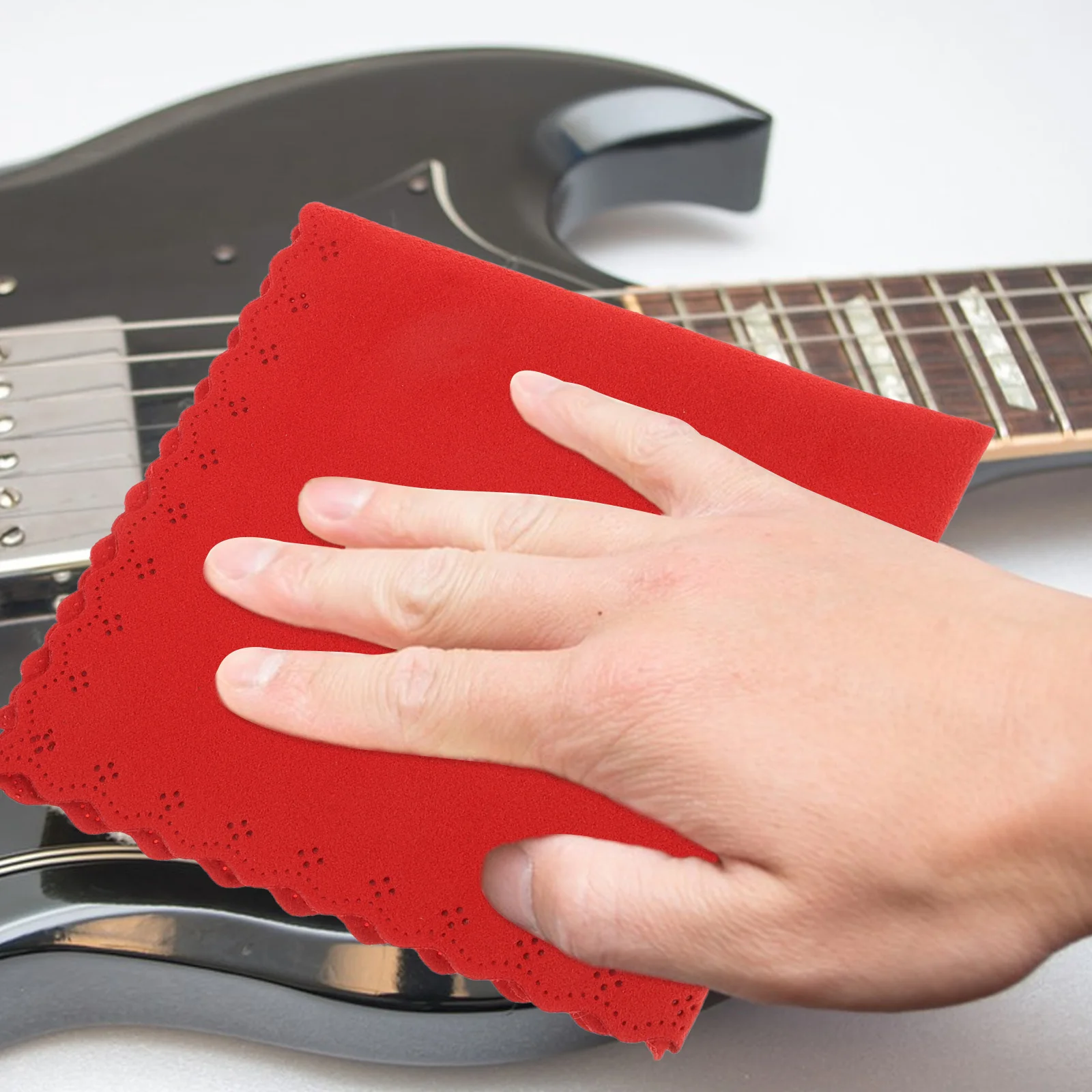 

1pcs Instrument Cleaning Cloth Durable Double-sided Fleece Guitar Polish Clarinet Wipes Saxophone Horn Accessories