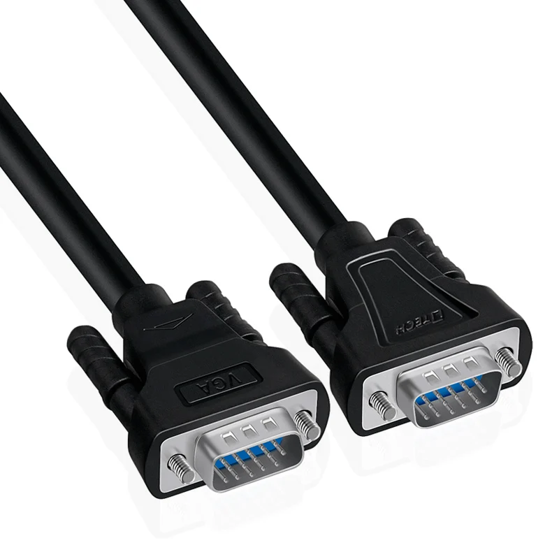 โรงงานราคา VGA ชาย-ชาย HD สีดํา 20M สาย VGA Video Coaxial Monitor สําหรับแล็ปท็อปทีวี