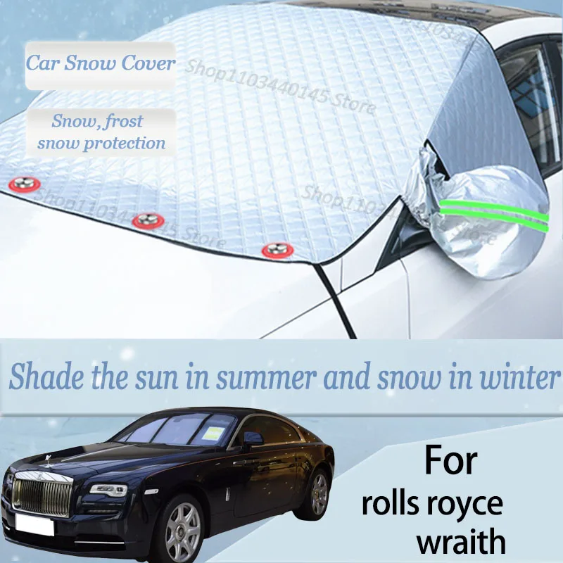 For rolls royce  wraith car Snow Windscreen, Snow, Frost, Dust and UV Visor, Winter car clothing, thick magnetic