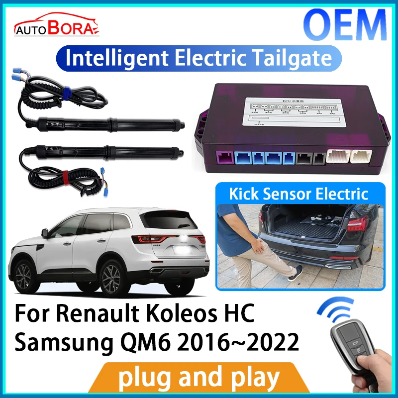 

ZhuCamX Intelligent Electric Tailgate Automatic Lifting Kit Remote Control Opener for Renault Koleos HC Samsung QM6 2016~2022