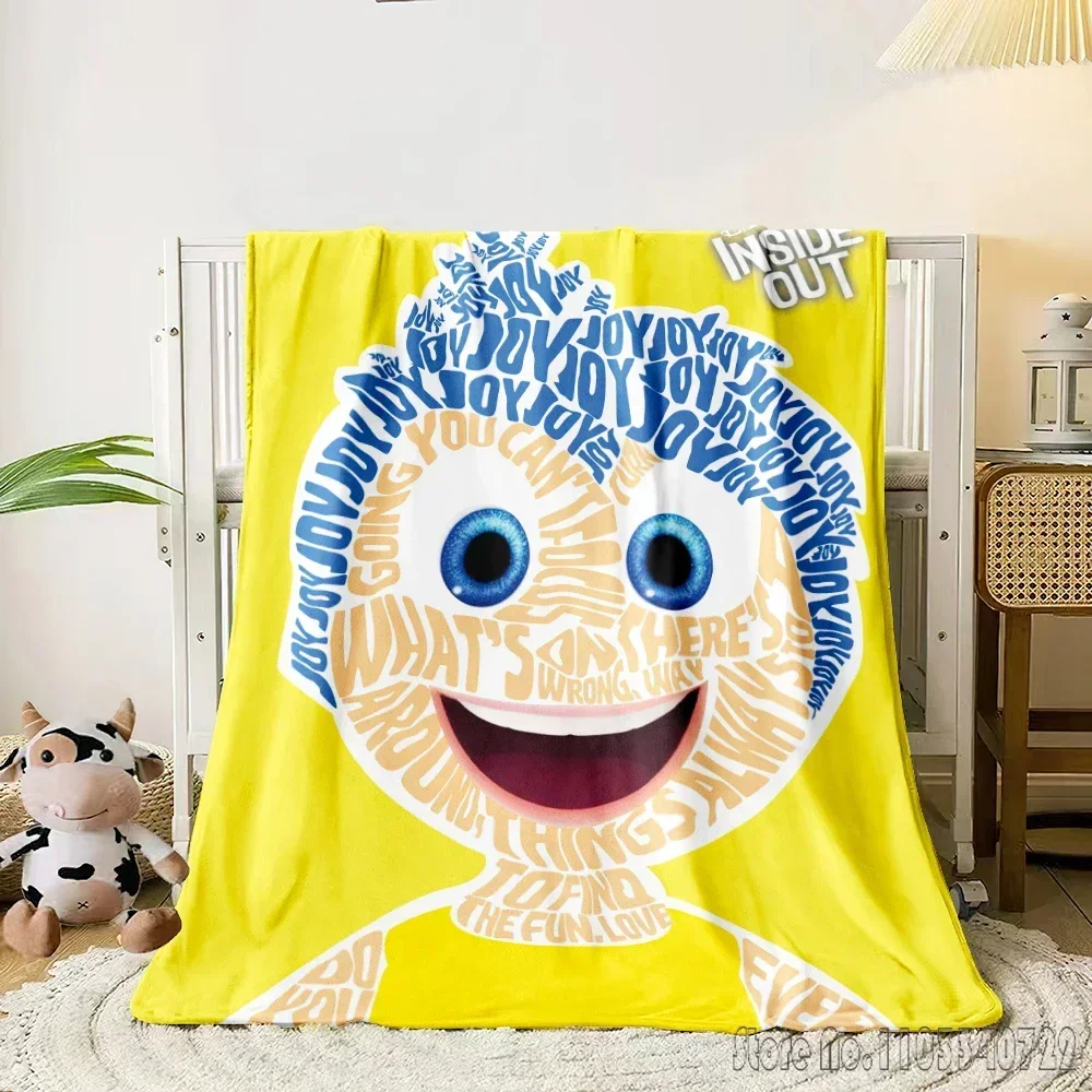 

Anime Inside Out Cartoon 3D Printed Home Cute Kids Blanket Throw for Bed Sofa Decor Fleece Nap Blankets Boys Girls Children Gift