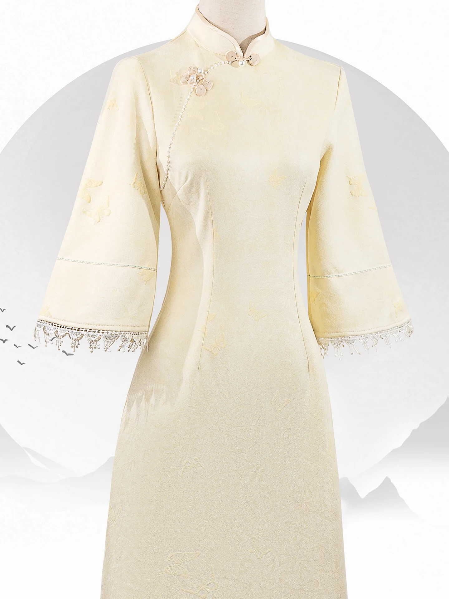 qipao-giallo-in-pelle-scamosciata-a-maniche-lunghe-stile-retro-di-media-lunghezza-per-giovani-donne-caldo-e-confortevole