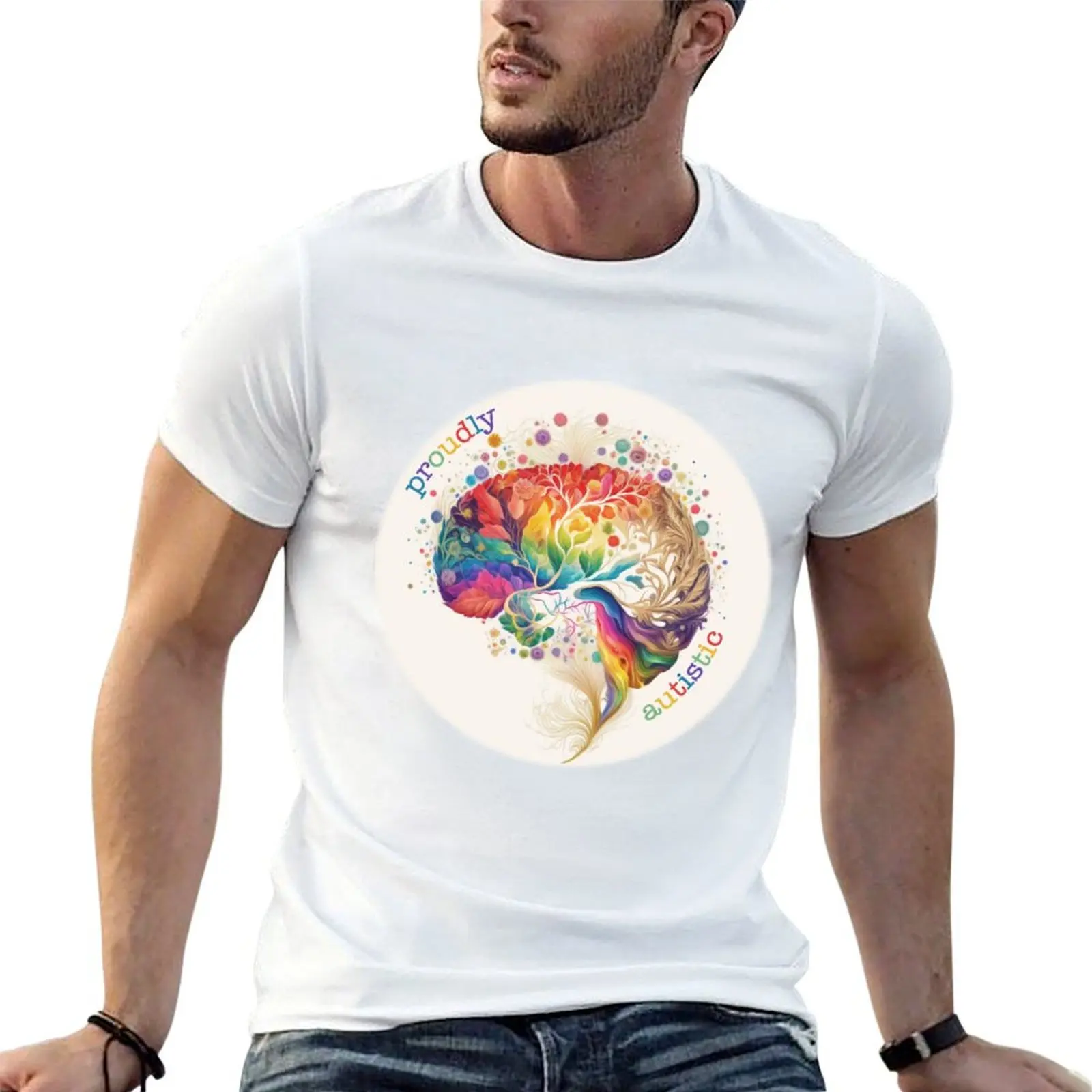 Autistic pride T-Shirt Holiday Party T-Shirt for Men