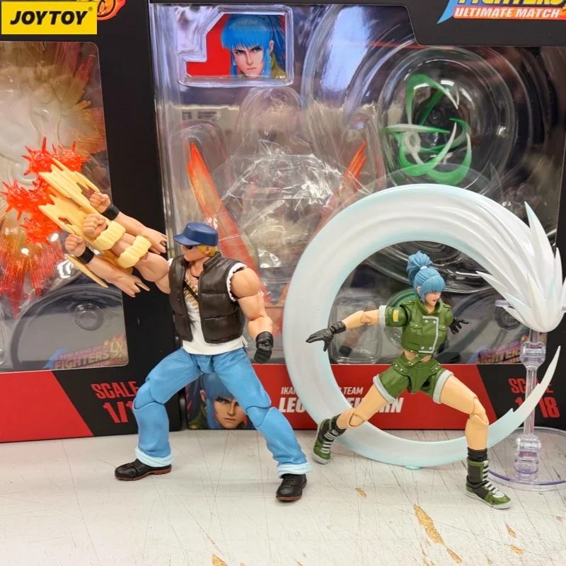 

JOYTOY SNK 1/18 Action Character KOF 98UM Leanna Ralph Clark Mobile Doll Model Series Birthday Gift Toys