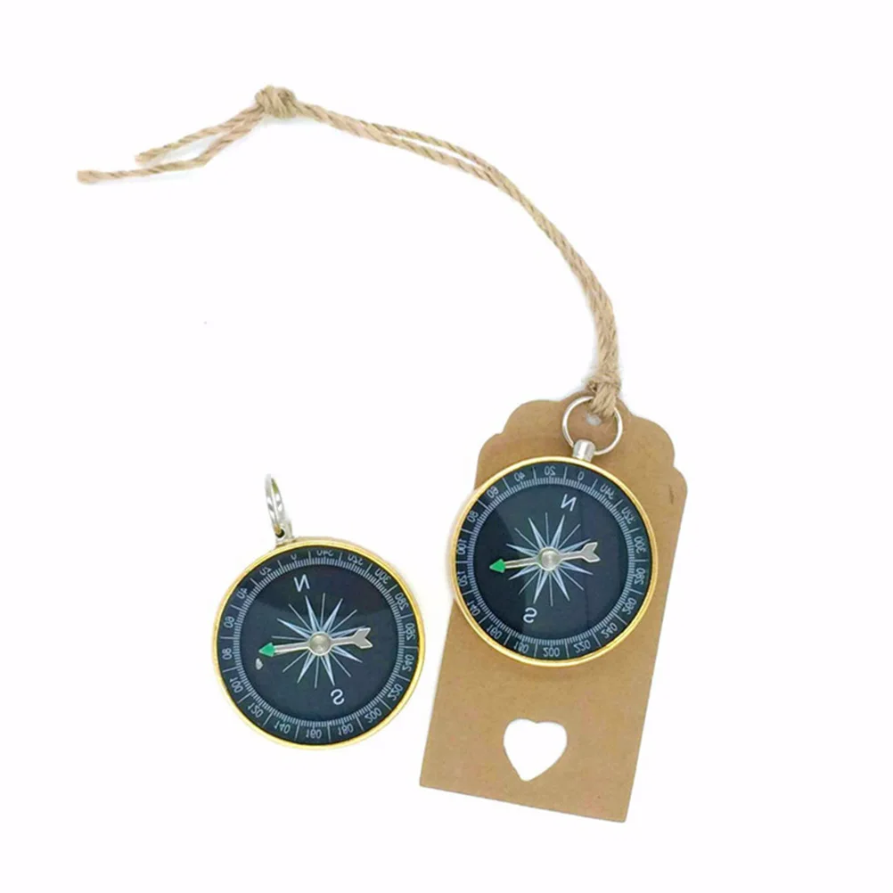 

10 Sets Label Compass Tags Travel Decorations Birthday Souvenirs for Guests Themed Party Wedding