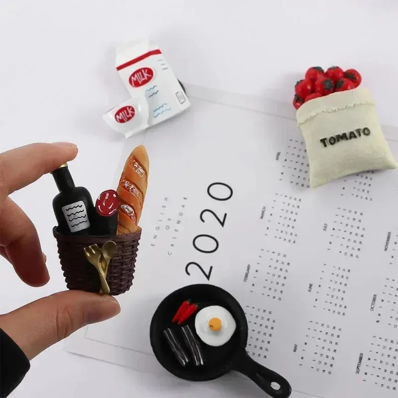 Fuori stock Simulazione Cibo Magnete per frigorifero Magnete in resina carino Adesivo per frigorifero Adesivo magnetico per foto divertente DeOnly phot # R. R.