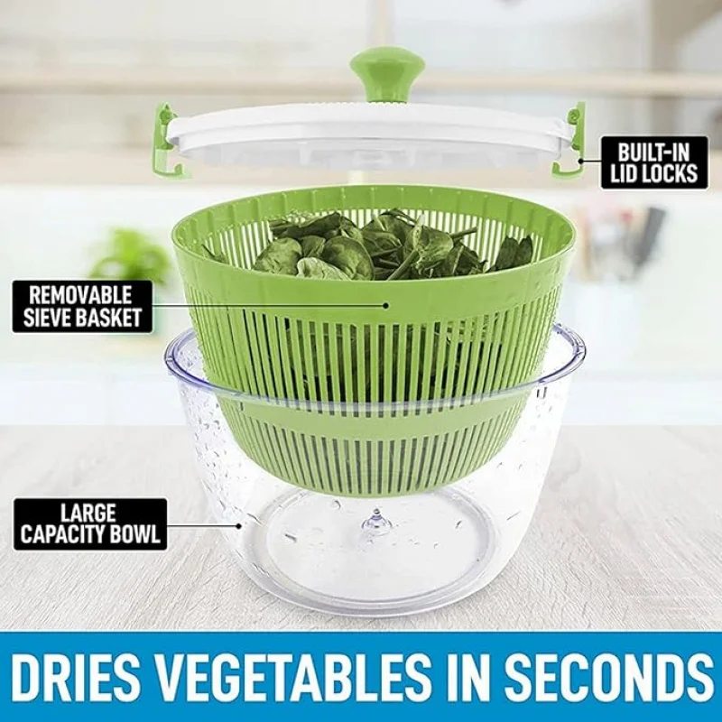 1pc Salad spinner, vegetable drainer