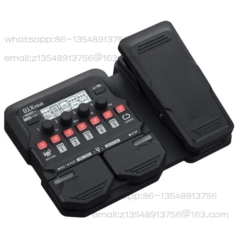 G1X FOUR Guitar Multi-Effects Processor with Expression Pedal, With 70+ Built-in Effects, Amp Modeling, Rhythm Section