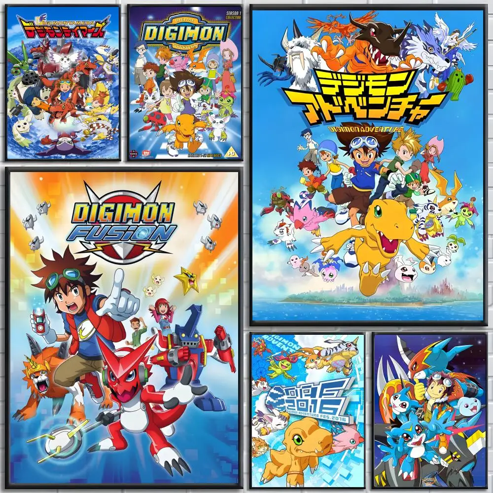 Anime Digimon Poster High-definition posters, wall art for living room and home decor.