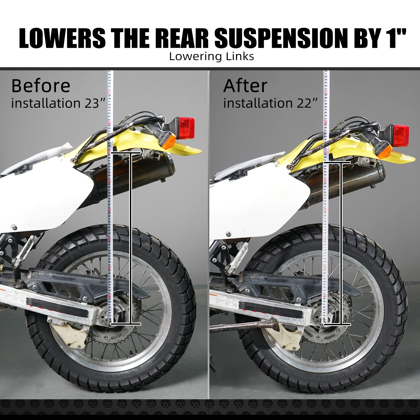 For Suzuki DR650S DR650SE DR650S/SE 1996-2024 Suspension Lowering 1