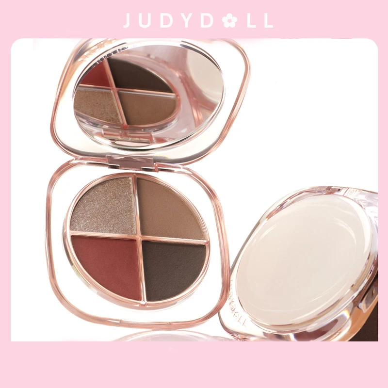 

Judydoll Creation Series Glaze Beauty Four-Color Eyeshadow Palette Earth Color Commuting Novice Matte Eyeshadow Palette