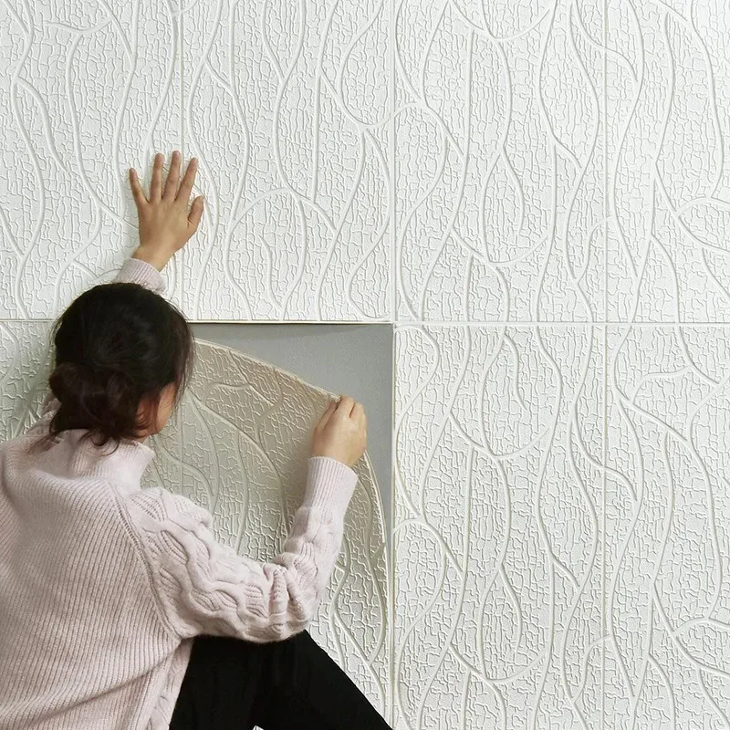 

35*35 см 3D обои для декора спальни, гостиной, ТВ-фона, наклейки на стену, водостойкая потолочная отделка дома