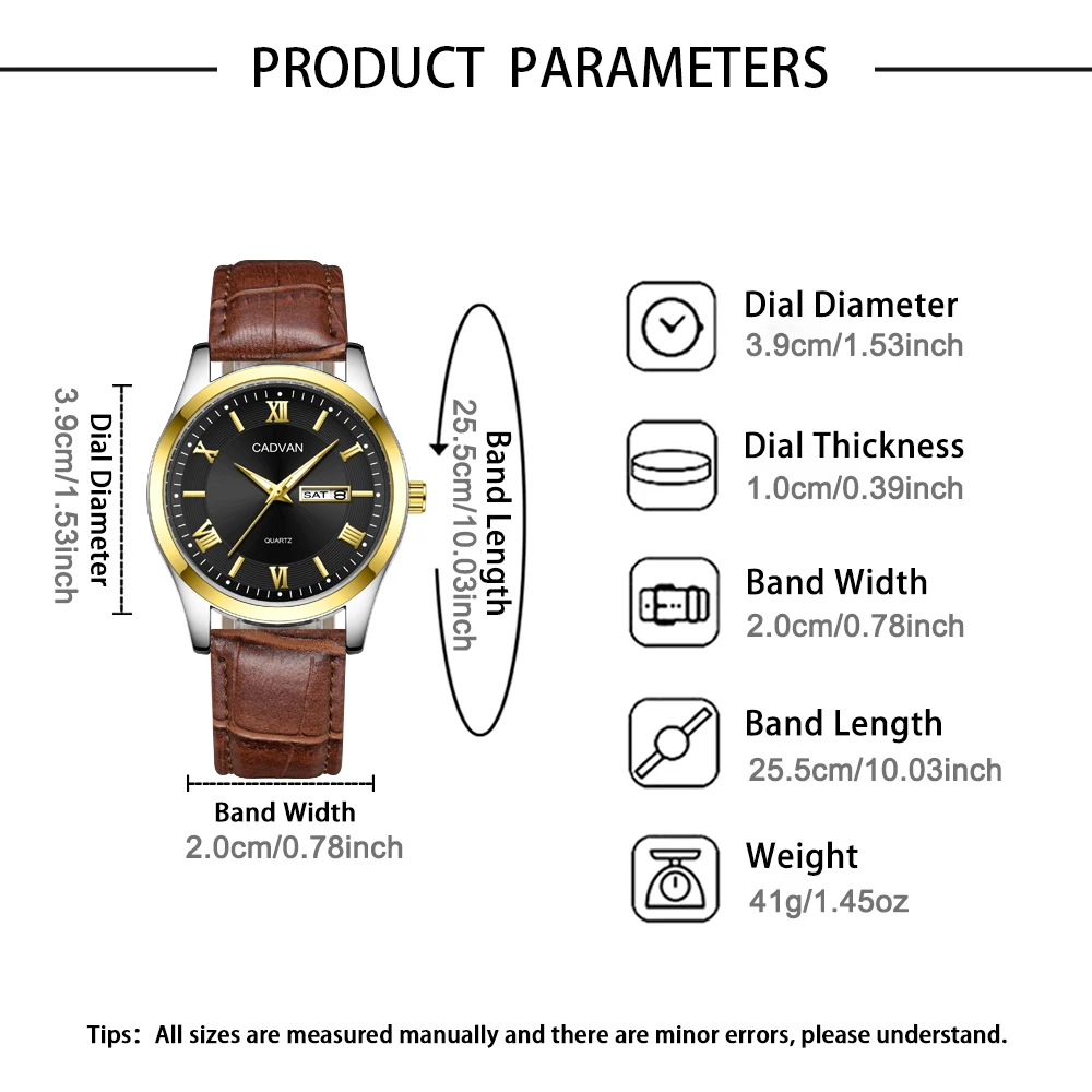 1pc new casual business men's round pointer quartz watch men's timer - daily wear holiday gift