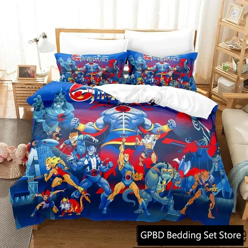 3D Print Thundercats Bedding Set Boys Girls Twin Queen King Size Duvet Cover Pillowcase Bed boys Adult Home Textileextile