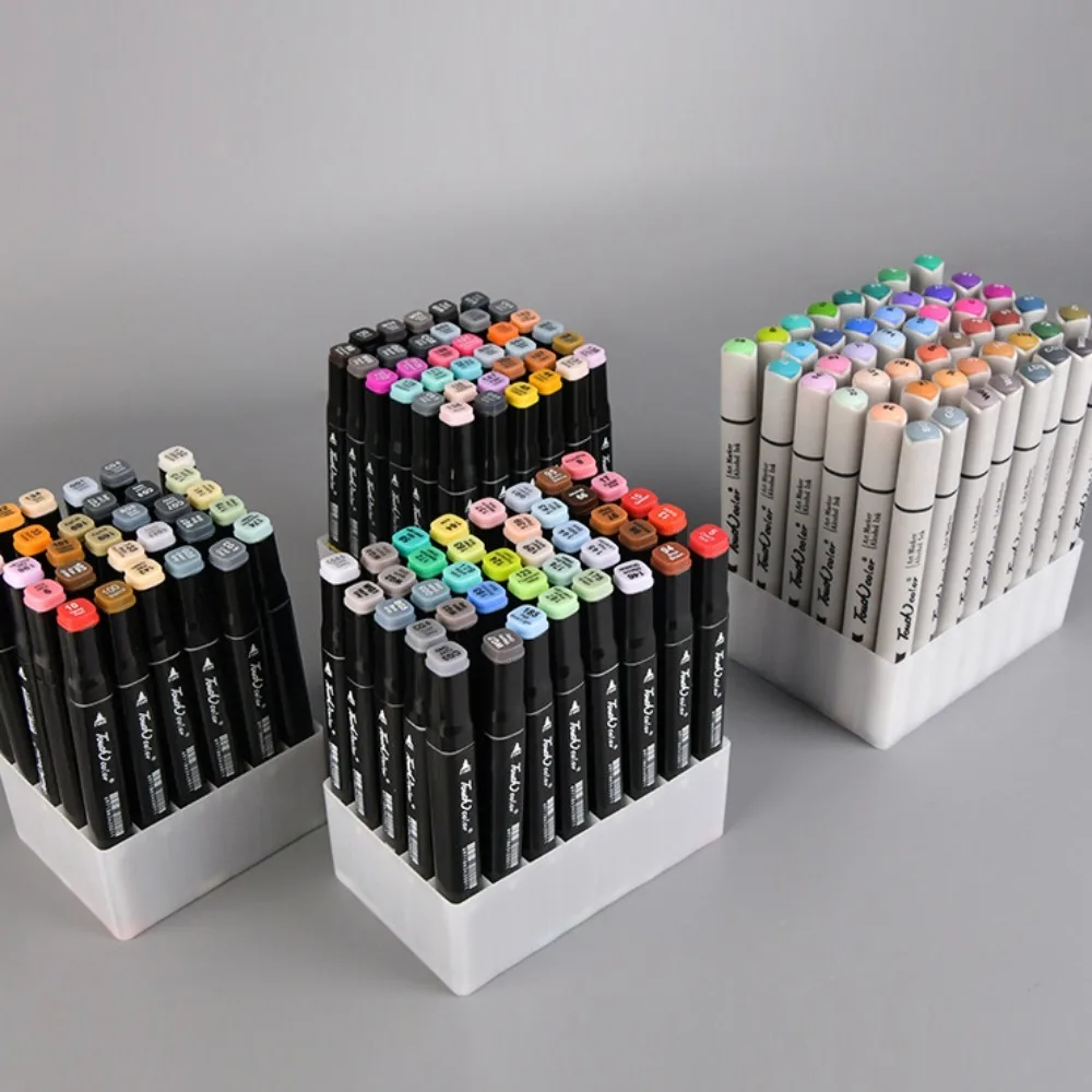24/30/36/40/48 Slots Marker Pen Storage Holder Multifunctional Large-capacity Universal Plastic Student Stationery