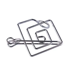 Easy Level Metal Wire Brain Teasers Game for Children