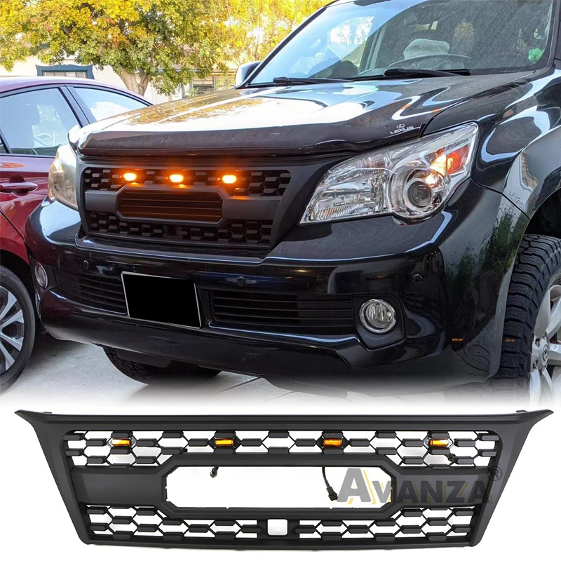 

Auto Parts Grill With Led Lights Front Bumper Grille Modification Accessories Decoration For GX460 GX470 2010-2013