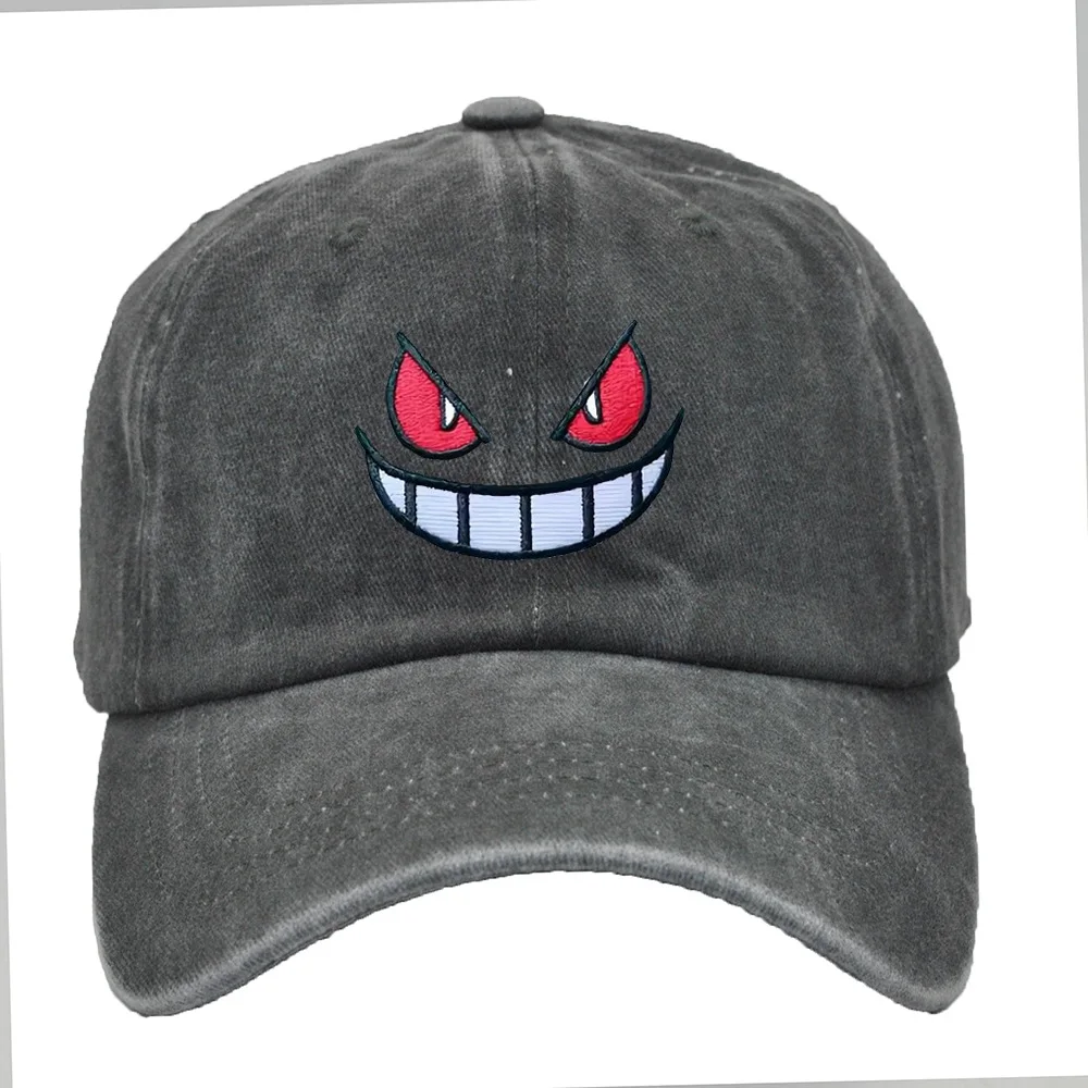 Pokemon Gengar Cotton Embroidery Anime Figure Adult Sun Protection Baseball Hat Sunshade Hip Hop Cap Creative Birthday Gifts