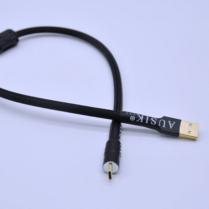 HiFi 2.0 USB Type A To C Data Cable / Canare Audio Cable for PC MP3 CD DVD Amplifier DAC AUSIK AS016